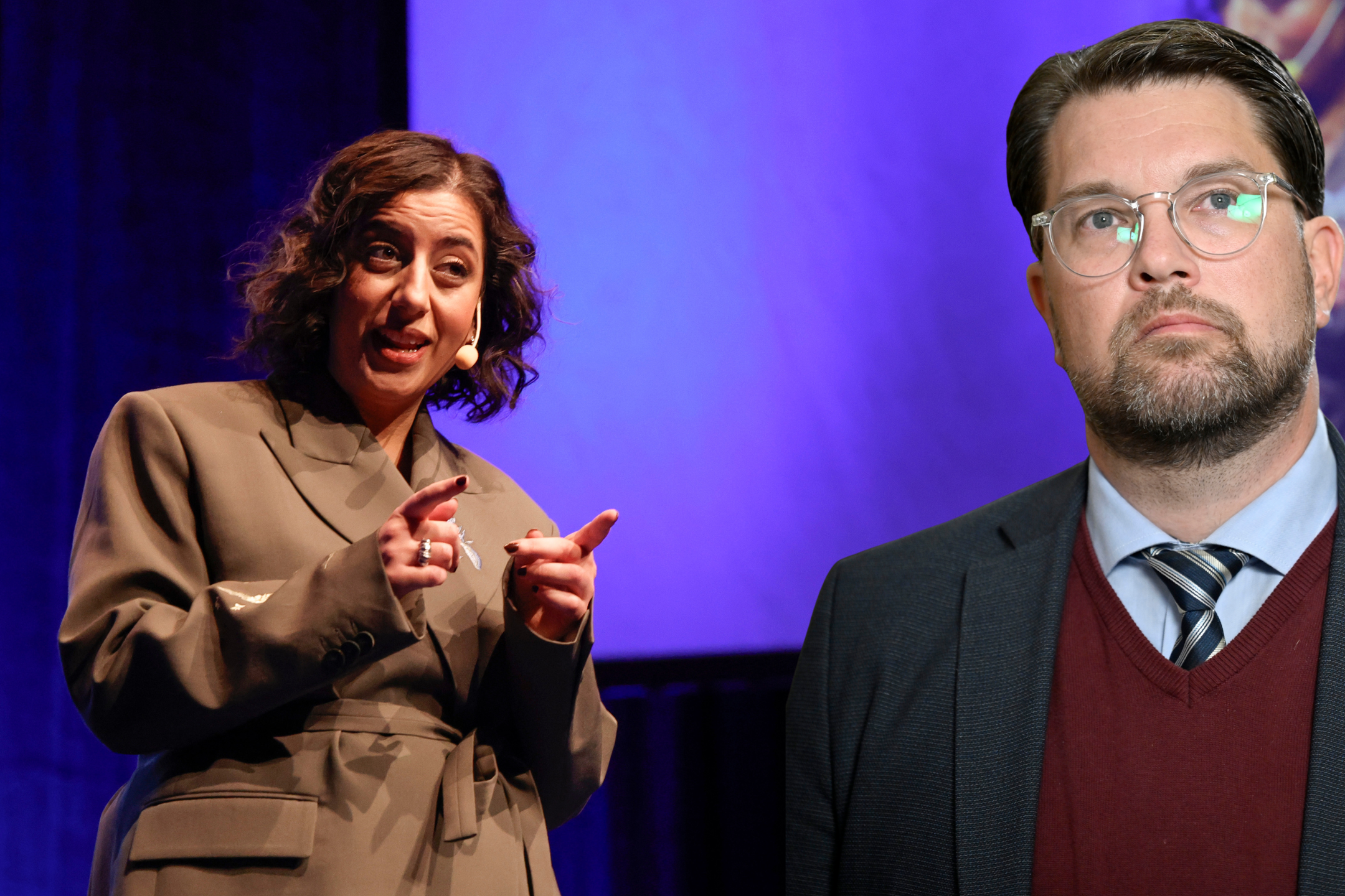 Simona Mohamsson och Jimmie Åkesson