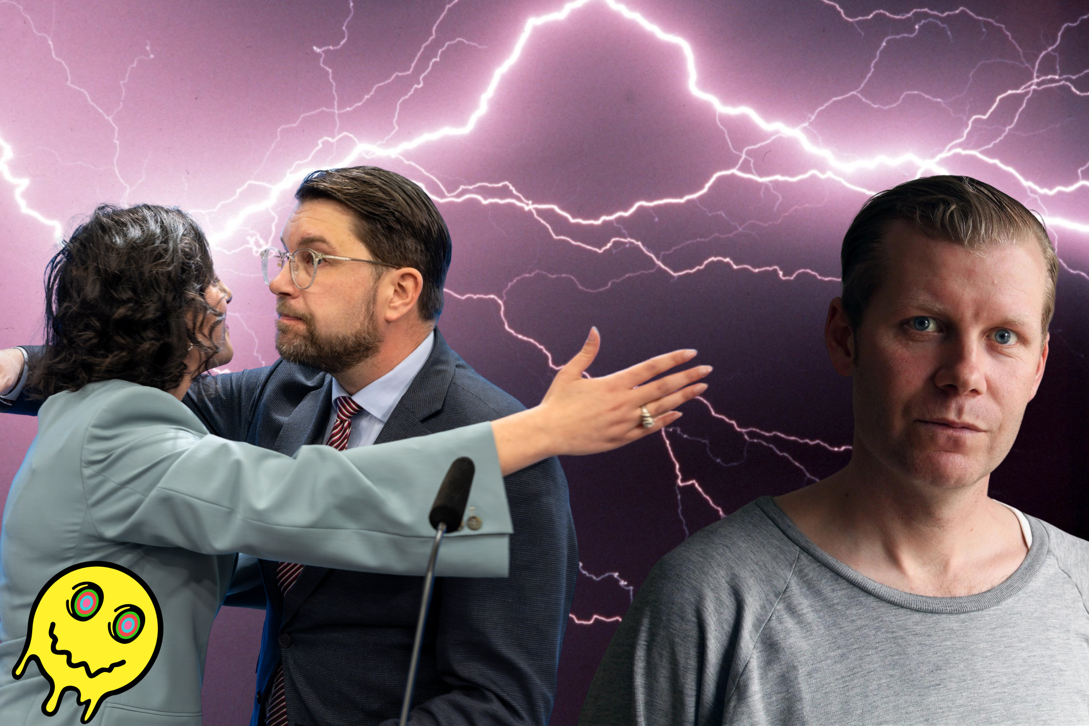 Simona Mohamsson och Jimmie Åkesson kram