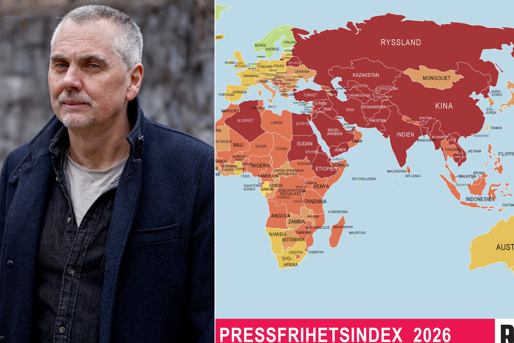 Erik Larsson på svenska Raportrar Utan Gränser, RSF