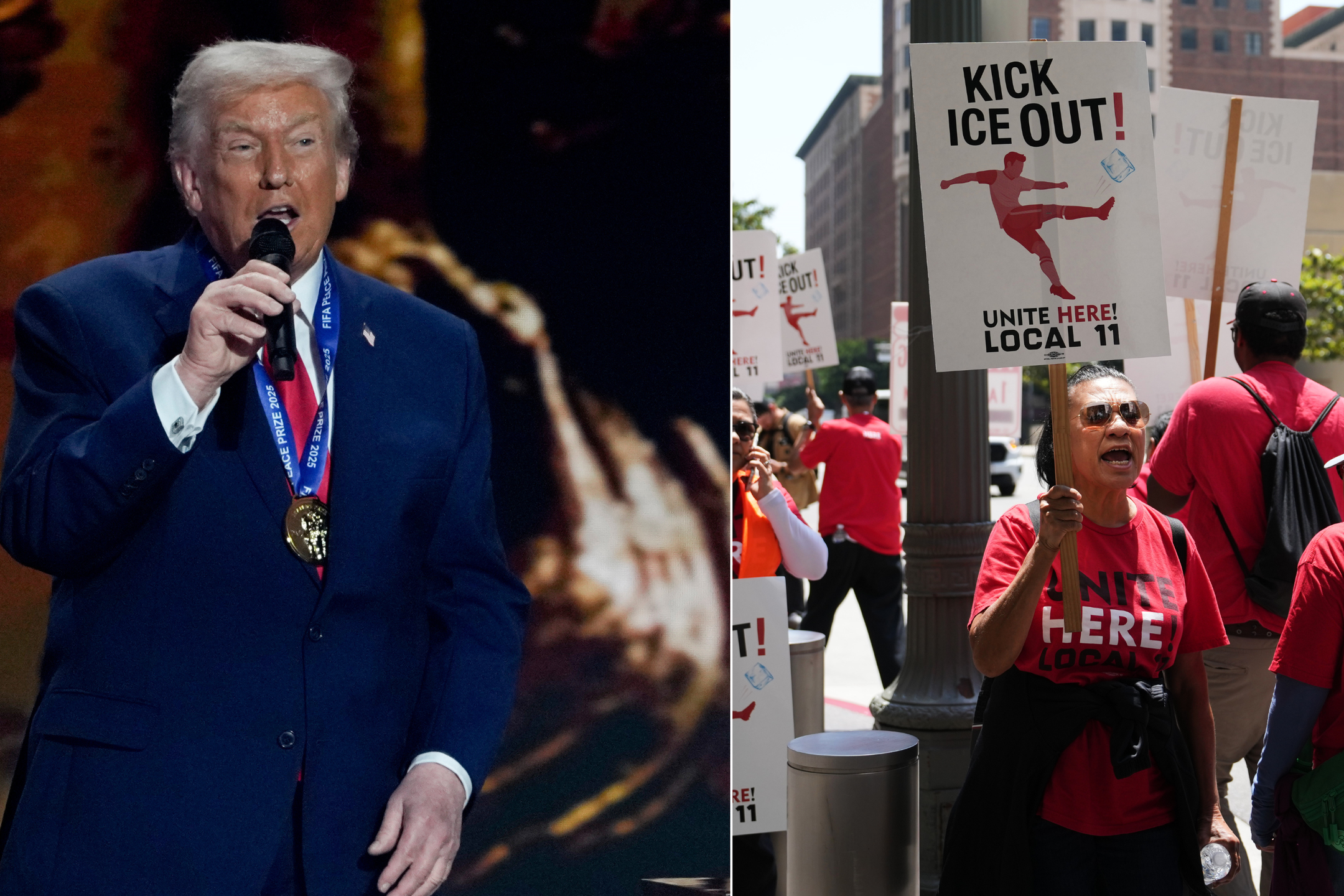 Strejk och protest inför fotbolls vm