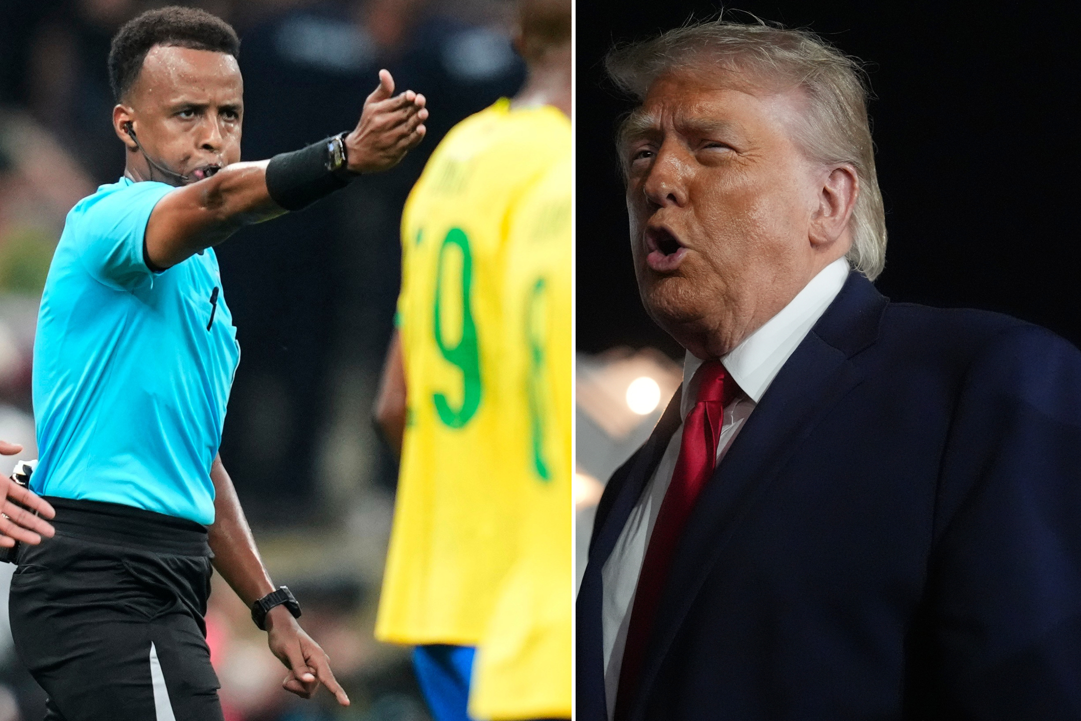 Fotbollsdomaren Omar Artan får inte döma VM på grund av Donald Trump