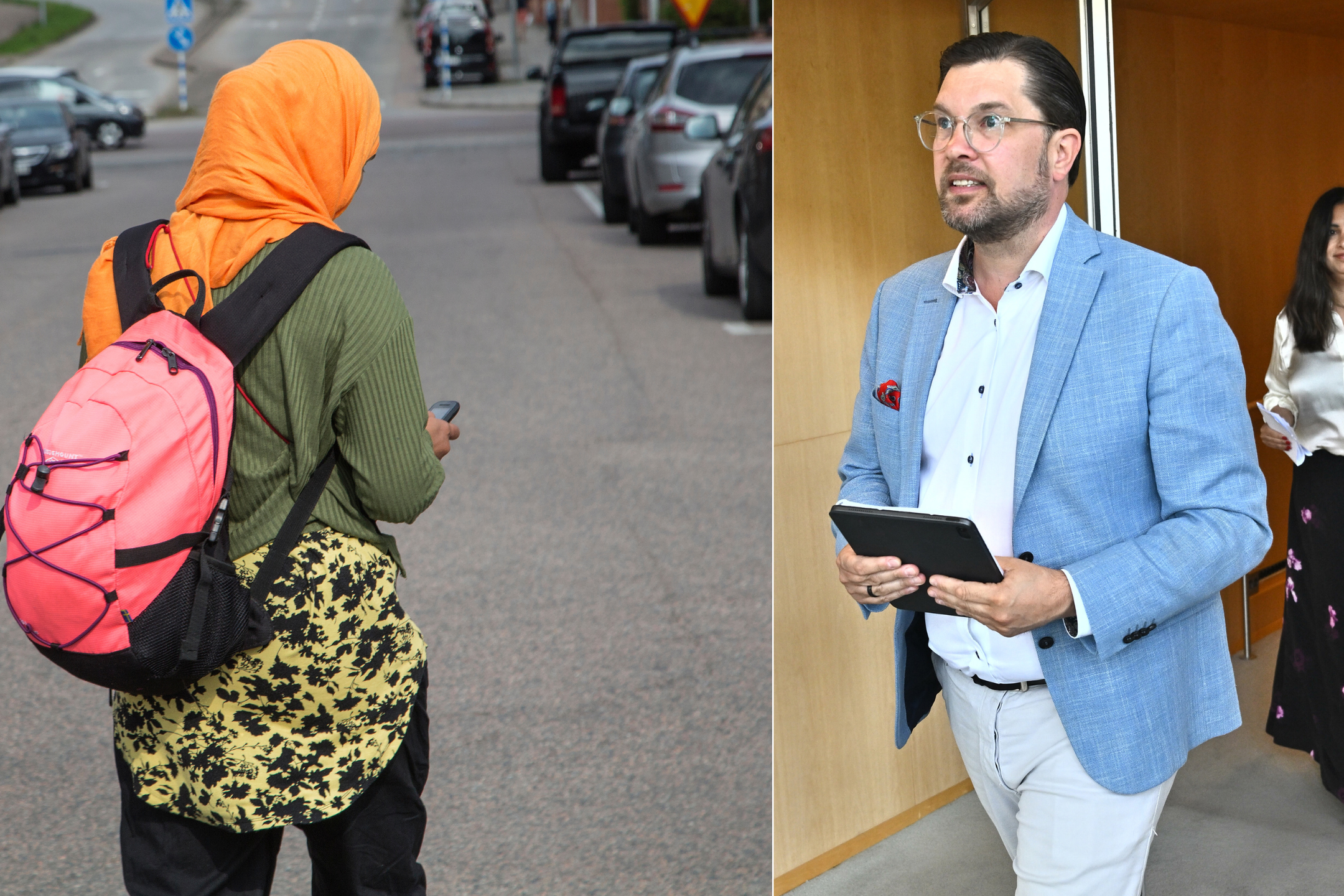 Jimmie Åkesson och Sverigedemokraterna vill införa slöjfödbud