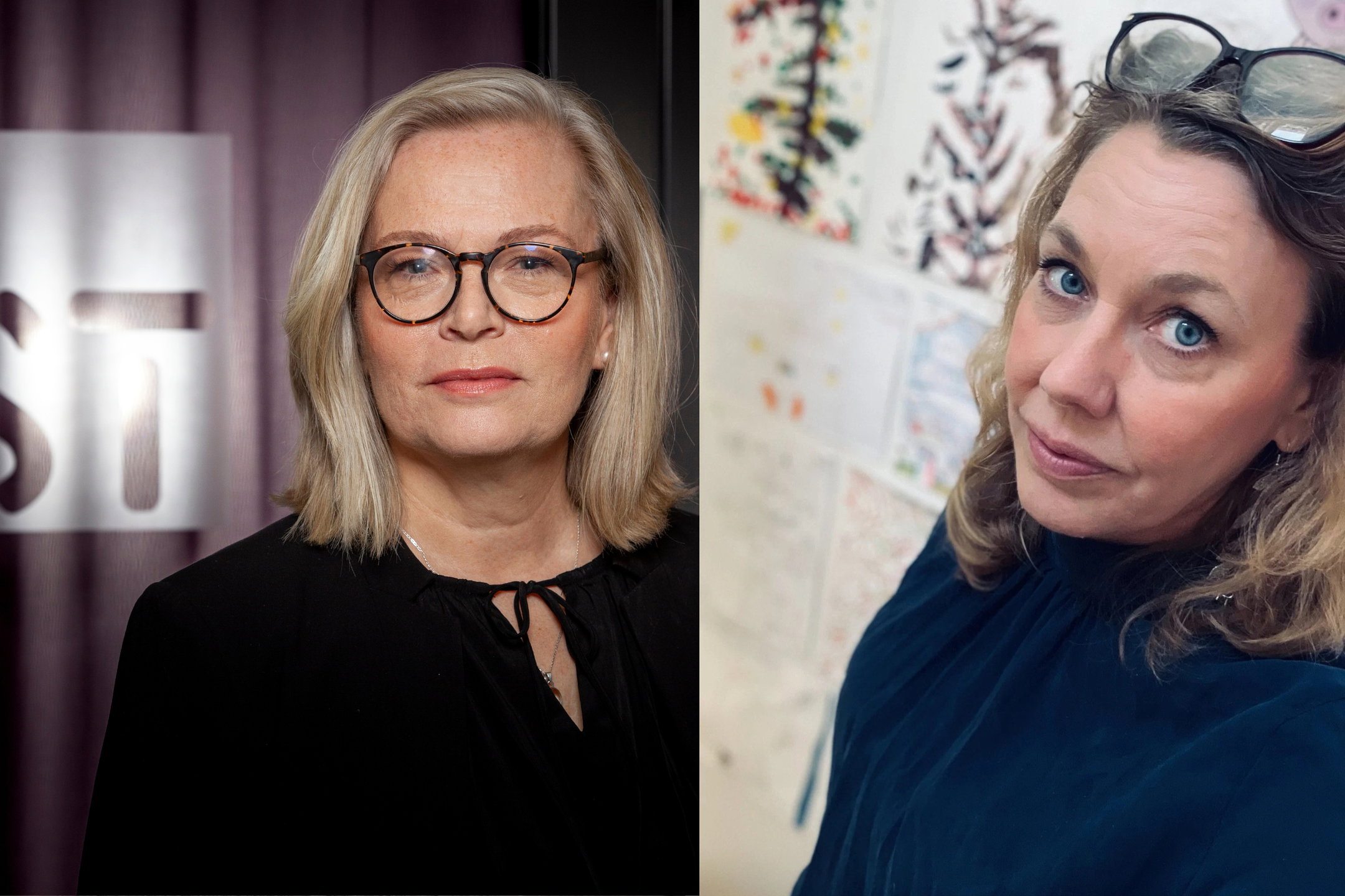 ST:s ordförande Britta Lejon och Rebellmamman Marie
