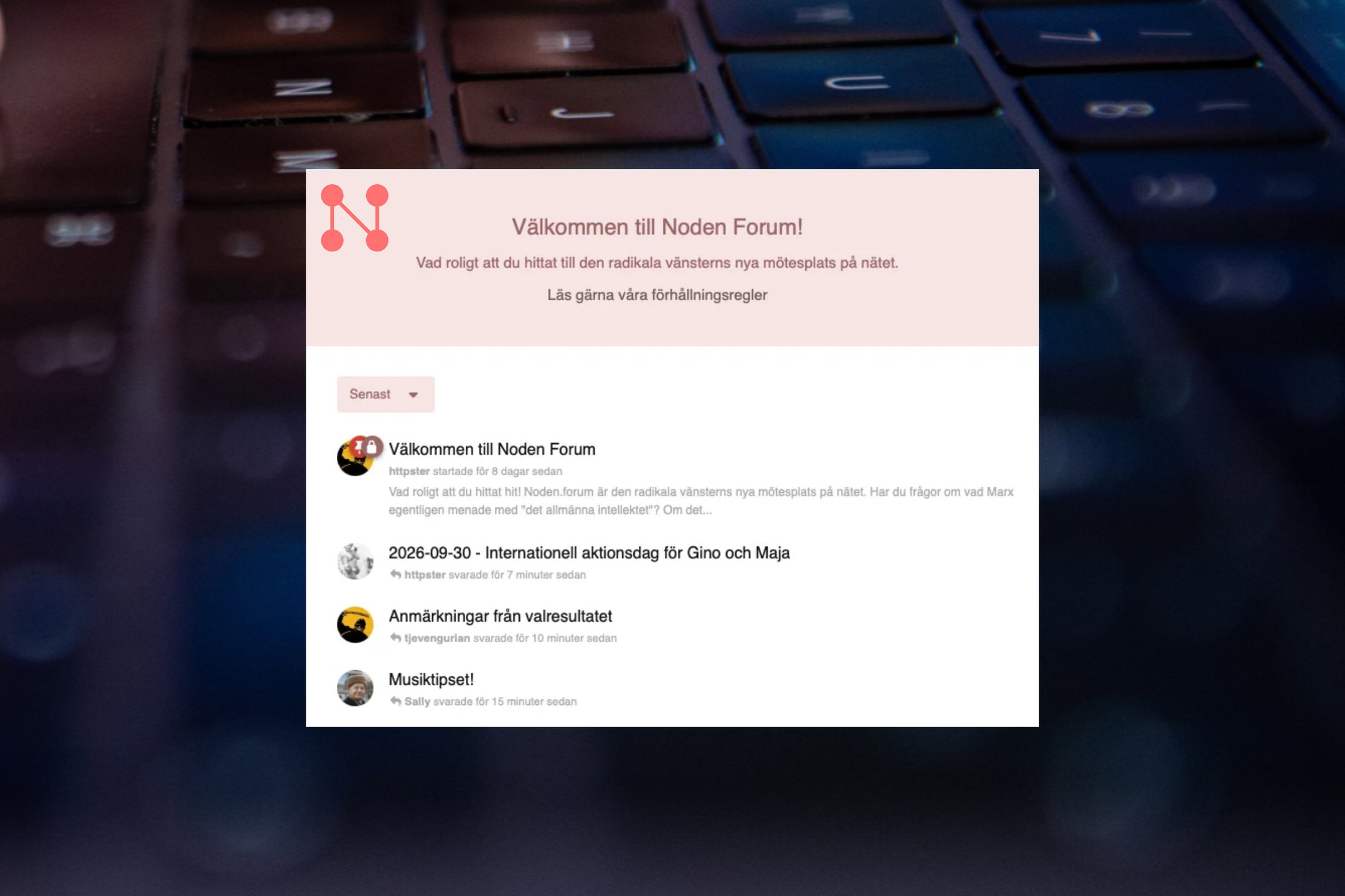 Forum Noden Röster från rörelserna