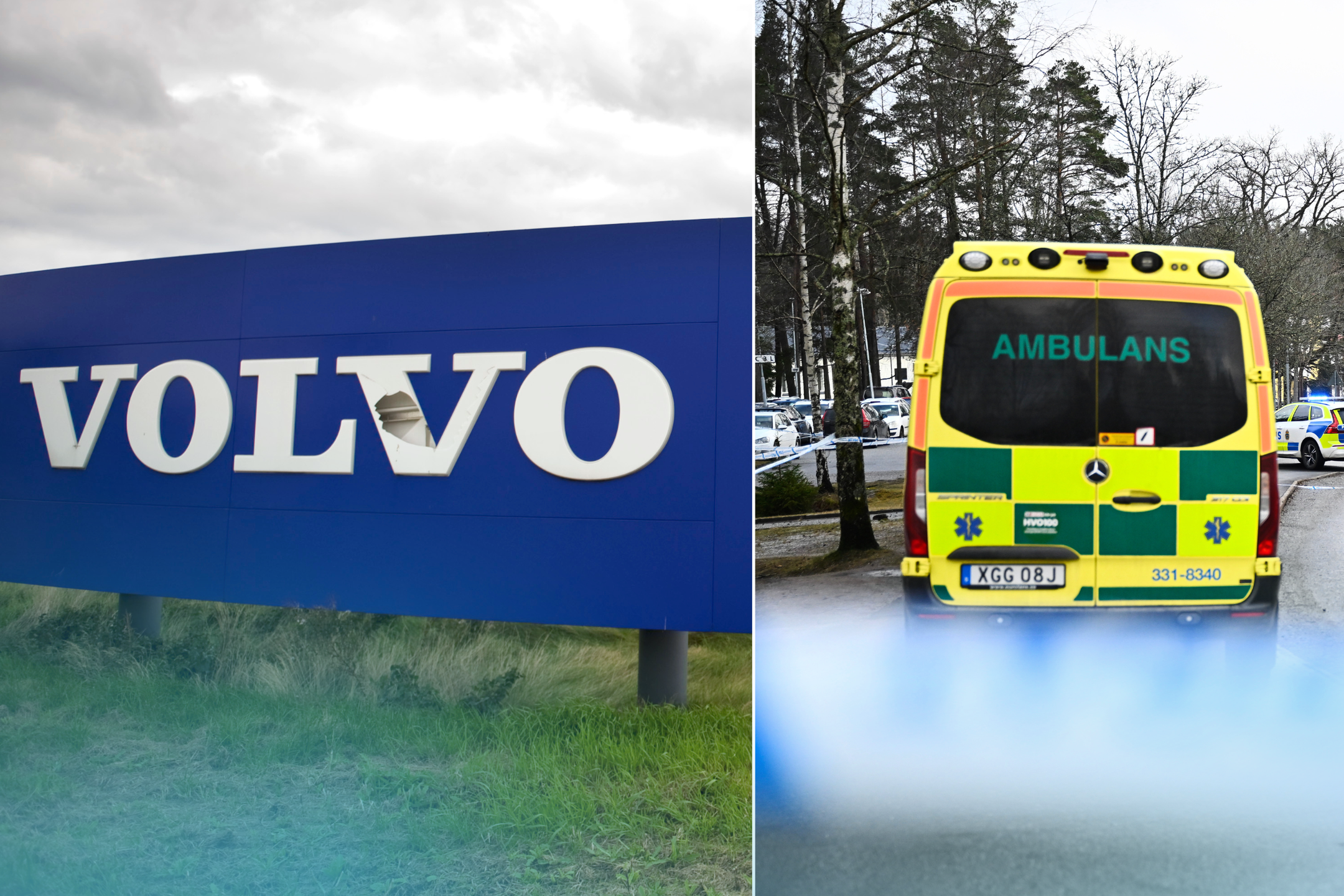 Arbetsplatsolycka på Volvofabriken i Olofström